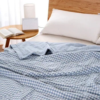 Одеяло из выстиранного хлопка в японском стиле, двуспальные простынные полотенца, Стеганые одеяла, покрывала для сна, летнее одеяло для кондиционирования воздуха в домашнем отеле