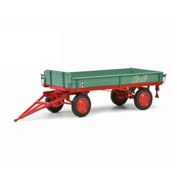 Отлитая под давлением модель грузовика с фермерским прицепом в масштабе 1:18, металлическая литая под давлением коллекция игрушек для взрослых поклонников, подарок