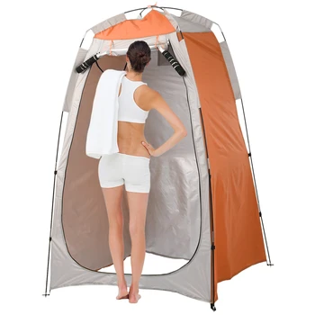 Палатка для уединения Портативный кемпинг на открытом воздухе Пляжный душ Туалет Палатка для переодевания Навес от солнца и дождя с окном Палатка для укрытия от дождя