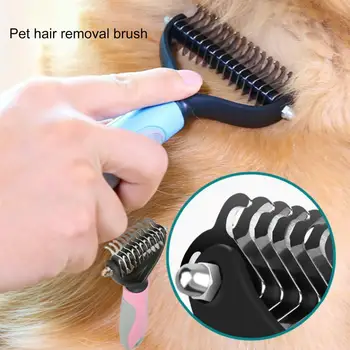 Полезная щетка для удаления шерсти домашних животных, многофункциональная, для удаления плавающих волос, безопасная двусторонняя щетка для удаления волос