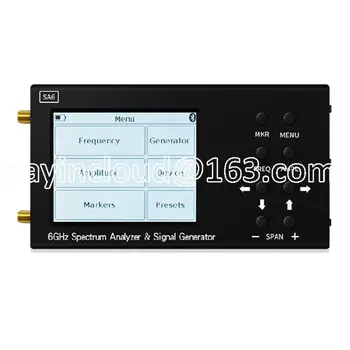 Портативный анализатор спектра SA6 35-6200 МГц 3,2-дюймовый ЖК-дисплей 6 ГГц Цифровой анализатор радиочастотного спектра с генератором сигналов