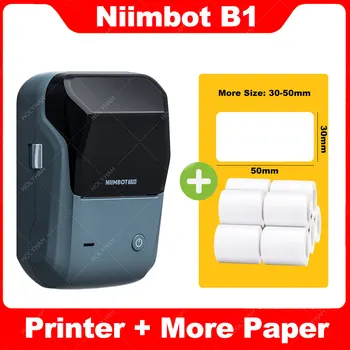 Принтер этикеток Niimbot B1, портативный карманный принтер этикеток, термопринтер Bluetooth, самоклеящаяся этикетировочная машина