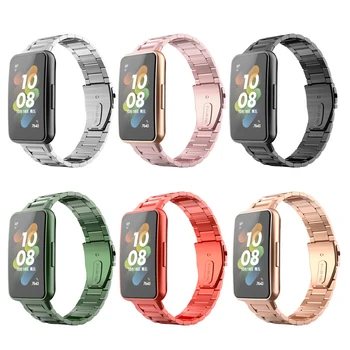 Ремешок на запястье для Huawei Band 7, металлический ремешок для часов из нержавеющей стали, сменный браслет для Huawei Watch Band 7, Аксессуары