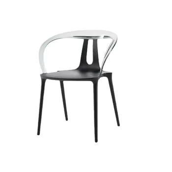 Скандинавский Прозрачный стул, Модный стул для отдыха, Дизайнерский Акриловый обеденный стул, сетчатый стул знаменитости с дельфином, Простой стул со спинкой