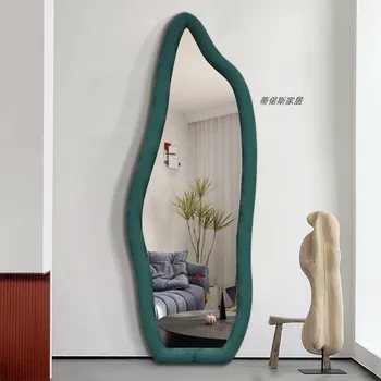 Скандинавское зеркало в полный рост, Эстетическое Большое стоячее зеркало для душа, Эстетический туалетный столик, декор для дома LSL40XP