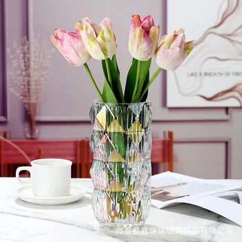 Стеклянная ваза для декора комнаты, ваза для современных гидропонных растений, Европейская свежесть для свадеб, мероприятий, вечеринок, Декоративная ваза для гостиной