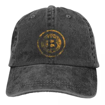 Стираемая мужская бейсболка, винтажные бейсболки с логотипом Bitcoin, бейсболки для дальнобойщиков, папина шляпа, шляпы для гольфа