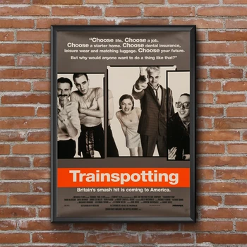 Трейнспоттинг - постер фильма 1996 года, домашний декор, Классическая обложка фильма, Фото, холст, печать плаката, настенная живопись