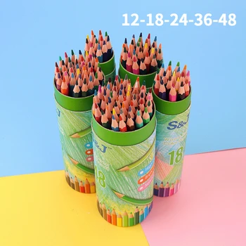 Цветной карандаш, школьные принадлежности и канцелярские принадлежности, профессиональные цветные карандаши для рисования, цветные рисунки для школьников