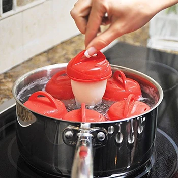 Чашка для яиц Антипригарная Силиконовая Кухонная плита Кухонный Инструмент для выпечки Сепаратор Чашка для яиц на пару Яичные Браконьеры Аксессуары для плиты яичная плита