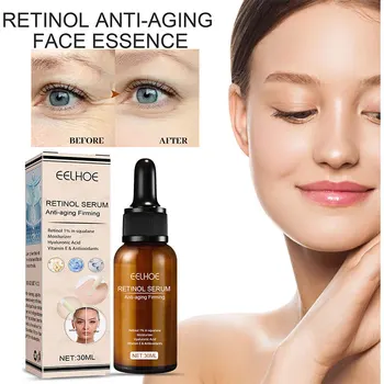 Эссенция для лица с ретинолом, антивозрастная гиалуроновая кислота, чистая отбеливающая текстура для лица, уход за кожей против морщин, Осветляющая Восстанавливающая косметика